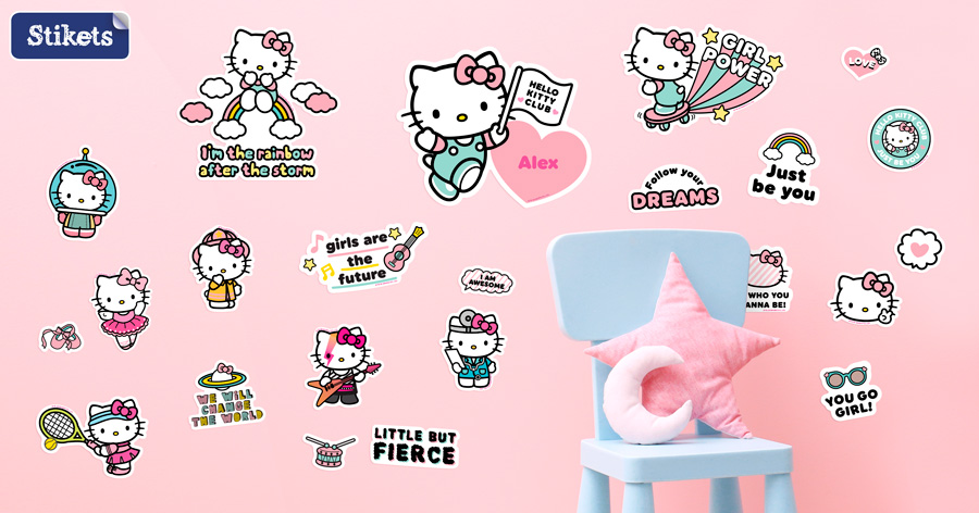 Hello Kitty Custom Wall Sticker - Stikets